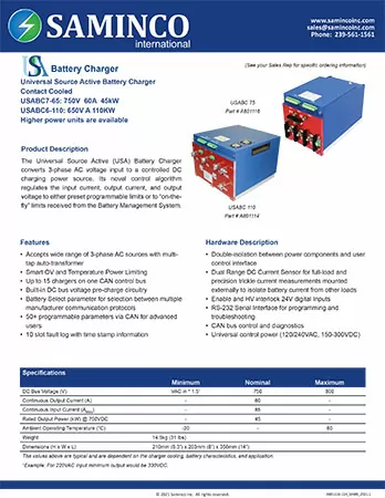 Brochure - USA Battery Charger